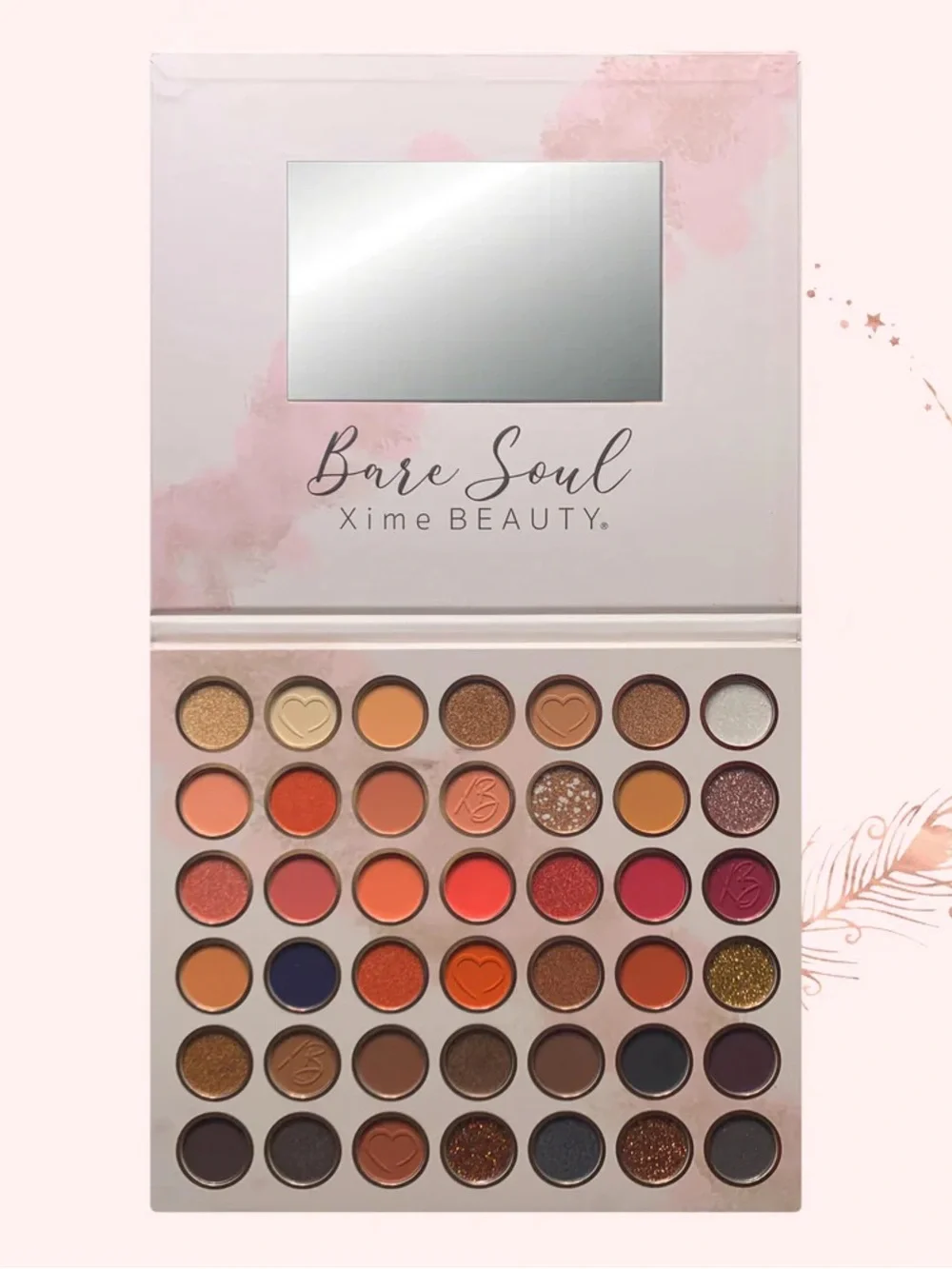 NIB Xime Beauty Bare Soul Eyeshadow Palette - 42 colors
